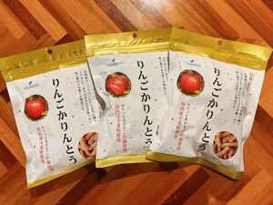 【大人気商品】TSURUYA ツルヤオリジナル　りんごかりんとう　3袋セット　 ご当地お菓子　送料込み