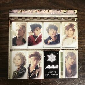 (B540)帯付 中古CD100円 AAA Miss you / ほほえみの咲く場所 (SINGLE+DVD)