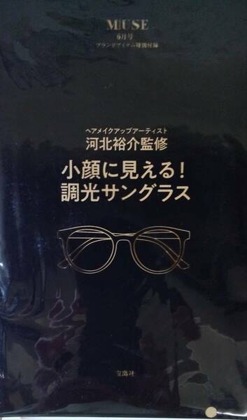 otona MUSE オトナミューズ 2024年 6月号 【付録】 ヘアメイク 河北裕介さん監修 小顔に見える！ 調光サングラス