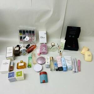 [MMY3148KK]1 jpy start unused storage goods use item cosme set sale . summarize perfume cream manicure soap for women many trial various 