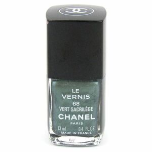 シャネル ネイルカラー ヴェルニ 68 VERT SACRILEGE 残半量以上 コスメ PO レディース 13mlサイズ CHANEL