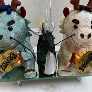 龍・竜・着物・着物生地・ちりめん細工・ちりめん織り