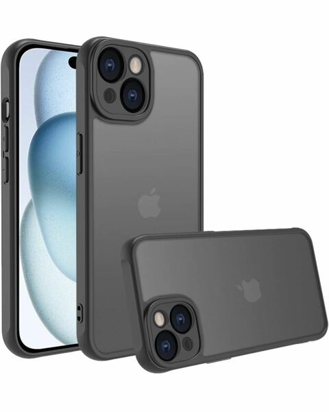 iPhone 15 ケース iPhone15 ケース 15ケース スマホカバー 耐衝撃 指紋防止 滑り止め マット半透明