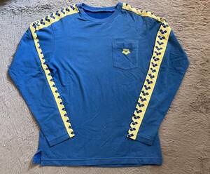 * б/у *arena Arena футболка с длинным рукавом команда линия M размер синий голубой Descente производства descente