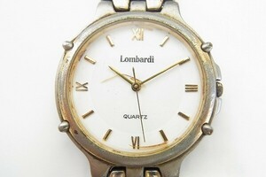 N409-J29-26◎ Lombardi ロンバルディ メンズ クォーツ 腕時計 現状品①◎