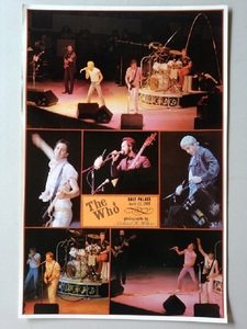 激レア VINTAGE '80 The Who ライブ ポスター 5枚セット★The Rolling Stones Eric Clapton Led Zeppelin Jimi Hendrix Jeff Beck