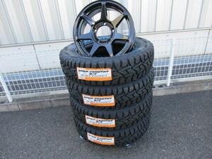 CST ZERO1 HYPER +J 16x5.5 +22 5-139.7 グロスブラック TOYO OPEN COUNTRY R/T 185/85-16 ジムニー JB64W　JB23W JA12 JA22