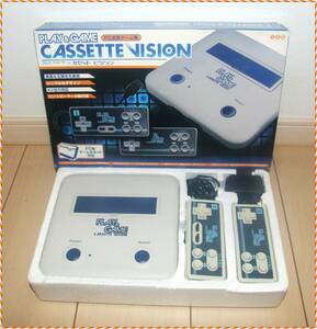 ほぼ未使用FC互換ゲーム機◆PLAY&GAME CASSETTE VISION/カセットビジョン ファミコン用ゲームカセット対応