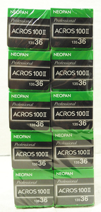 富士フイルム 白黒フィルム ネオパン100 ACROS II135mm 36枚撮 10本セット【未開封】