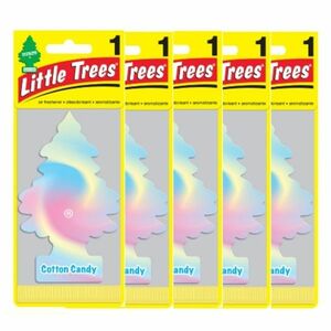 Little Trees リトルツリー エアフレッシュナーコットンキャン　ディー 5枚セット USDM 釣り下げ式芳香剤