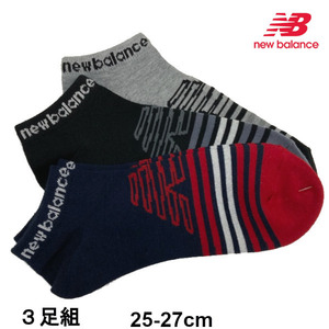  prompt decision new goods New balance 3 pair collection sneaker socks 25-27cm NB 3 color free shipping ①
