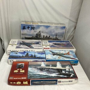 ①1円スタート 未製作 プラモデル まとめ売り 戦闘機 戦艦 空母赤城 五十鈴 日本海軍 紫電改 雷電 九九式艦上爆撃機 Hasegawa Hobby kits