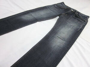 送料無料!!　EDWIN　エドウィン　502R　SULFUR DENIM　サルファーデニム　加工　デニム　ジーンズ　インディゴ　32　W約84、5CM　日本製