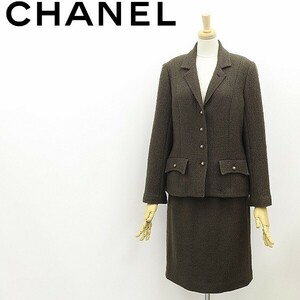  Vintage Франция производства *CHANEL CREATIONS Chanel твид кромка обратная сторона цепь жакет & юбка костюм выставить 12
