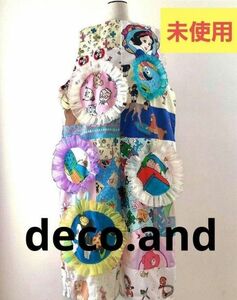 未使用 deco.and ヴィンテージシーツ ハンドメイド サロペット