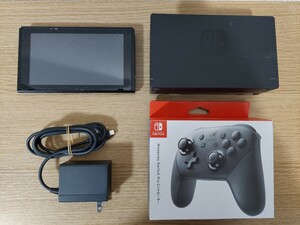 【ジャンク】 任天堂　Nintendo Switch　ニンテンドースイッチ本体　Proコントローラー付き