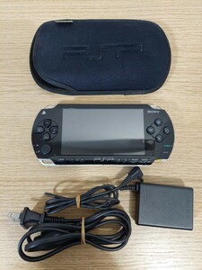 SONY ソニー　PlayStation Portable　プレイステーションポータブル　PSP本体　PSP-1000　ブラック　アダプター付き