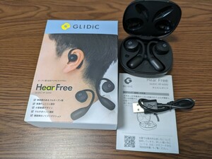 GLIDiC SB C&S Hear Free HF-6000 Bluetooth オープン型 完全ワイヤレスイヤホン ブラック