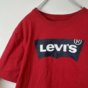 Levi's リーバイス　BIGプリントロゴ　半袖tシャツ　XL 赤