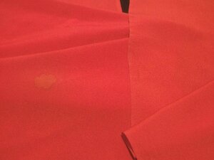 ：和古布材料：正絹錦紗、赤無地の端布２枚
