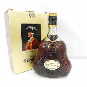 【未開栓】Hennessy ヘネシー XO 金キャップ グリーンボトル ブランデー 700ml 40% 箱付 11593513 0603