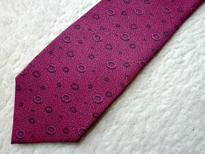 * бесплатная доставка USED прекрасный товар BVLGARI BVLGARY seven складной Logo галстук розовый *