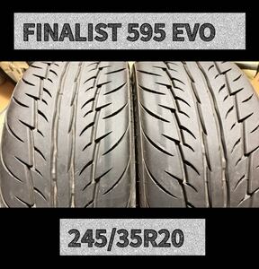 ファイナリスト FINALIST 595 EVO 245/35R20 バリ山 2本