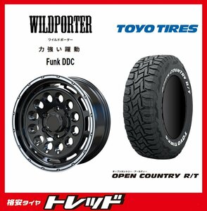 数量限定 2023年製)新横浜師岡店 新サマータイヤアルミ４本set WILDPOTER Funk DDC 16インチ6.5J6穴139+38 TOYO OPENCOUNTRY R/T 215/65R16