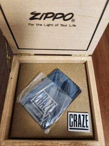 ★値下げ★★超レア★　CRAZE クレイズ　初期　Zippo ライター　メタリックブルー　未使用品
