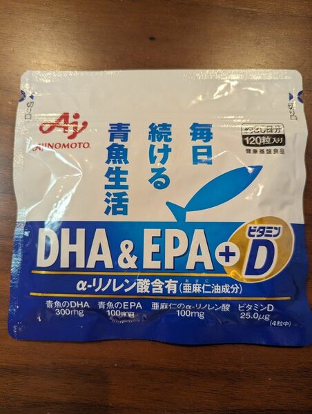 AJINOMOTO DHA&EPA+ビタミンD 30日分 120粒入り 味の素