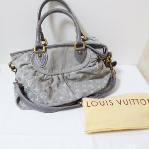 LOUISVUITTON ルイヴィトン　ネオカビィMM　M95837　グレーカラー　デニム　ハンドバッグ　ショルダーバッグ　2WAY