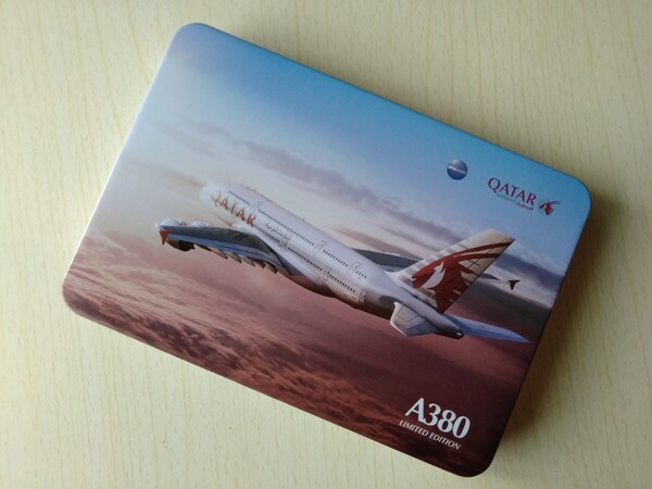 カタール航空 アメニティキットの缶のみ Qatar Airways エアバスA380