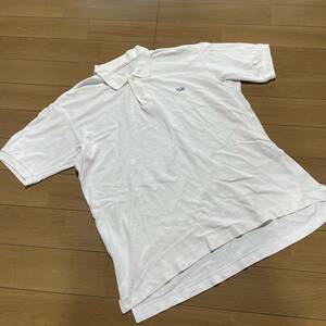 R-12　Papas/パパス（日本製）　サイズ L！　ワンポイントロゴ刺しゅう 鹿の子ポロシャツ