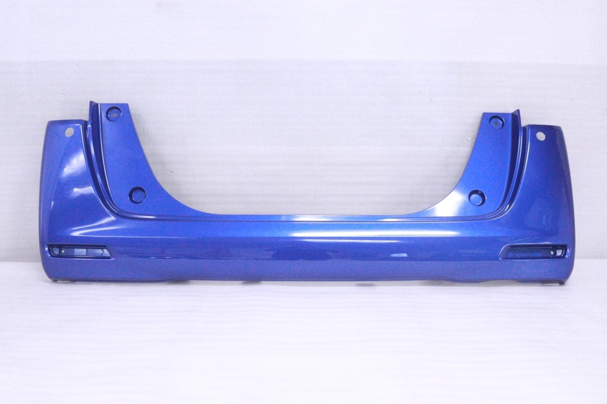 46-2108★未使用品★ソナー穴有 前期 JF3 N-BOX リアバンパー★スタンダード系 71501-TTA-0000 ブルー B593M 純正★ホンダ (RO)
