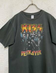 古着 KISS 90s バンドTシャツ ビンテージTシャツ Men's-M Lady's-F スミクロ