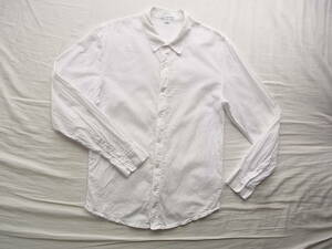 JAMES PERSE 　ジェームス パース　コットン素材　ホワイトシャツ　サイズ 00 　　衿に薄く汚れ有り 