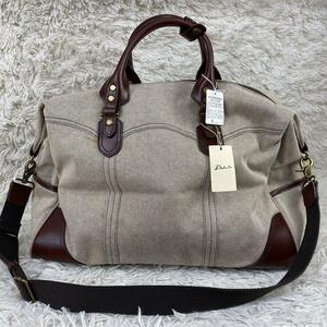 1 jpy ~[ tag equipped ]Dakota dakota 2way Boston bag shoulder bag high capacity traveling bag business leather man and woman use 