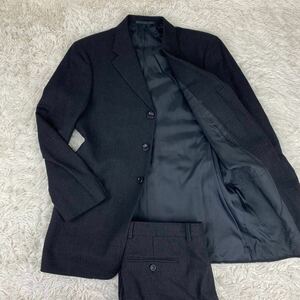 1円〜【圧巻のLサイズ】ARMANI アルマーニ コレツィオーニ ビジネススーツ セットアップ シングル 3B 48R 通勤