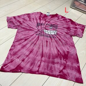 メンズTシャツ アメリカ古着 半袖Tシャツ ダイダイTシャツ