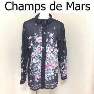 Champs de Mars（シャン・ド・マルス）フラワープリント 花柄　レディース　ブラウス　長袖　シャツ