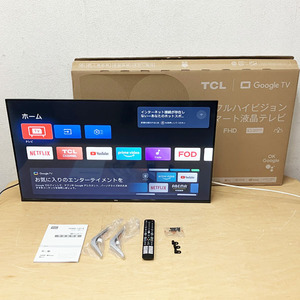 【中古・美品】TCL/ティーシーエル 40S5402 40V型 地上 BS CS デジタル 液晶 スマート テレビ Google TV搭載 2024年製 ●63697