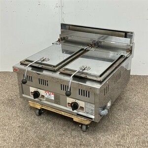 マルゼン 卓上ガス餃子焼き器 MGZ-066W 中古 4ヶ月保証 2019年製 都市ガス 幅600x奥行600 厨房【無限堂大阪店】