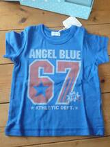 即決!Angel Blue!エンジェルブルー!長袖パーカー（100)グレー!Tシャツ（100)ブルー!パンツ（100)カーキ_画像4