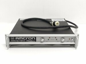 AMCRON macro-tech 3600 VZ power amplifier * Junk {A1528