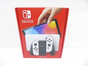 未使用品 Nintendo Switch 有機ELモデル Joy-Con(L)/(R) ホワイト ニンテンドースイッチ ゲーム機 △WE1635