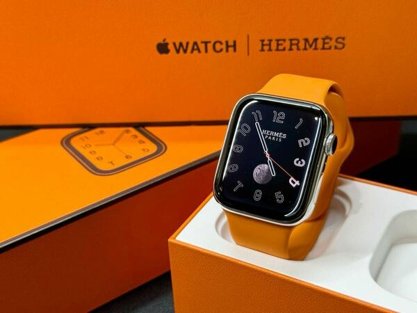 ☆即決 美品 Apple Watch series6 HERMES 44mm アップルウォッチ エルメス GPS+Cellular シルバーステンレス シリーズ6 045