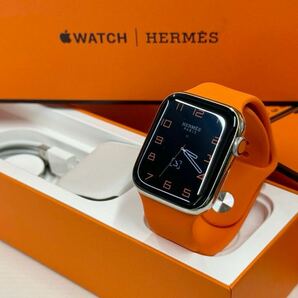 ☆即決 美品 バッテリー99％ Apple Watch series6 HERMES 44mm アップルウォッチ エルメス GPS+Cellular ステンレス シリーズ6 055