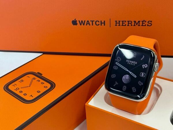 ☆即決 美品 バッテリー92% Apple Watch series6 HERMES 44mm アップルウォッチ エルメス GPS+Cellular シルバーステンレス シリーズ6 073
