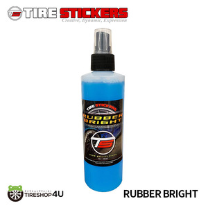 即納 送料無料 TireStickers Tire Lettering Cleaner RUBBER BRIGHT タイヤ ホワイトレター クリーナー 236ml ゴム製品用