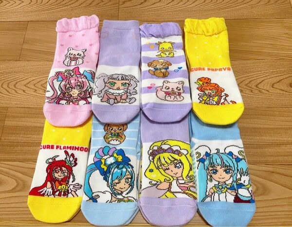 新品　プリキュア靴下　クルー丈ソックス15-20cm 8足セット